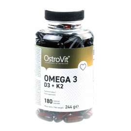 OstroVit Omega 3 D3+K2, 90 капсул